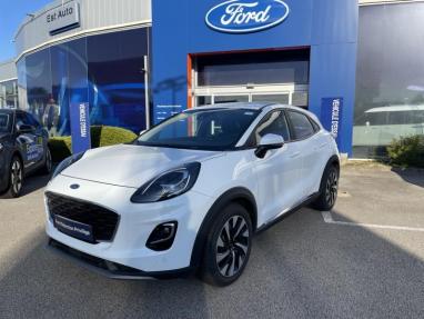 Voir le détail de l'offre de cette FORD Puma 1.0 Flexifuel 125ch S&S mHEV Titanium de 2024 en vente à partir de 227.11 €  / mois