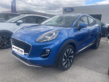 Voir le détail de l'offre de cette FORD Puma 1.0 Flexifuel 125 ch S&S mHEV Titanium de 2024 en vente à partir de 218.5 €  / mois