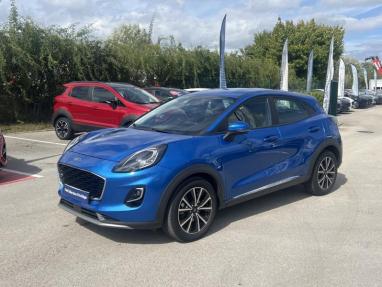 Voir le détail de l'offre de cette FORD Puma 1.0 Flexifuel 125ch S&S mHEV Titanium de 2023 en vente à partir de 294.38 €  / mois